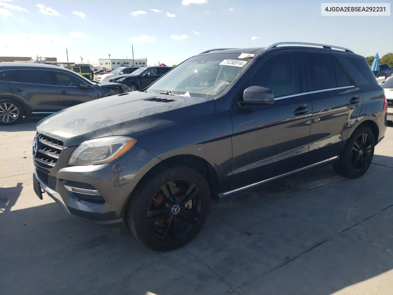 2014 Mercedes-Benz Ml 350 Bluetec VIN: 4JGDA2EB5EA292231 Lot: 71230514