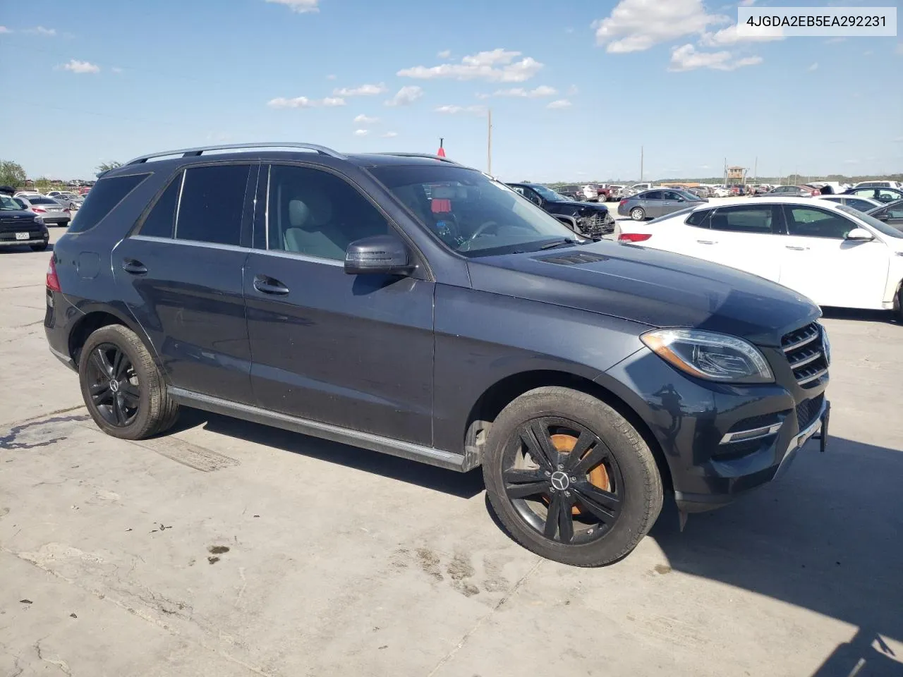 2014 Mercedes-Benz Ml 350 Bluetec VIN: 4JGDA2EB5EA292231 Lot: 71230514