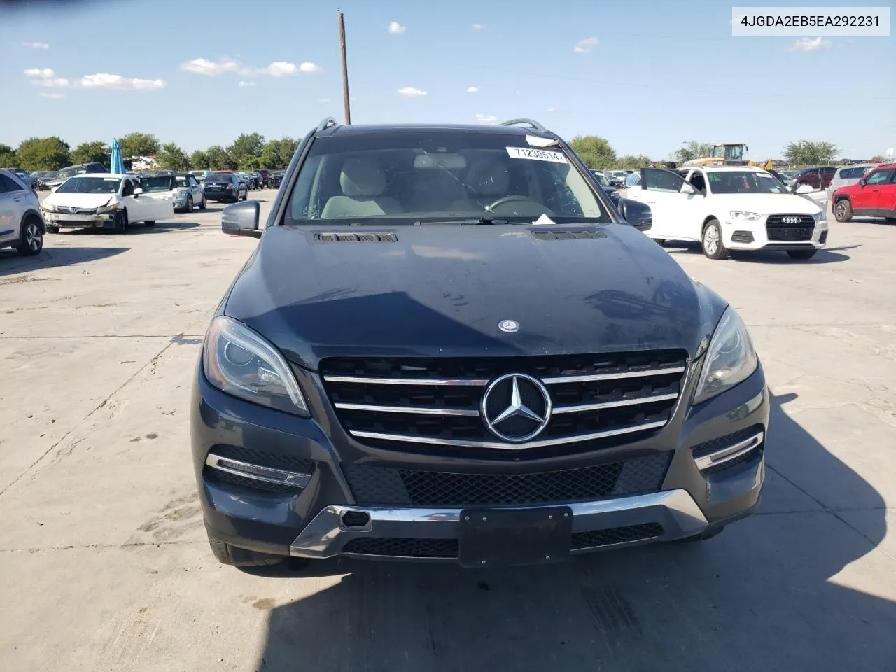 2014 Mercedes-Benz Ml 350 Bluetec VIN: 4JGDA2EB5EA292231 Lot: 71230514