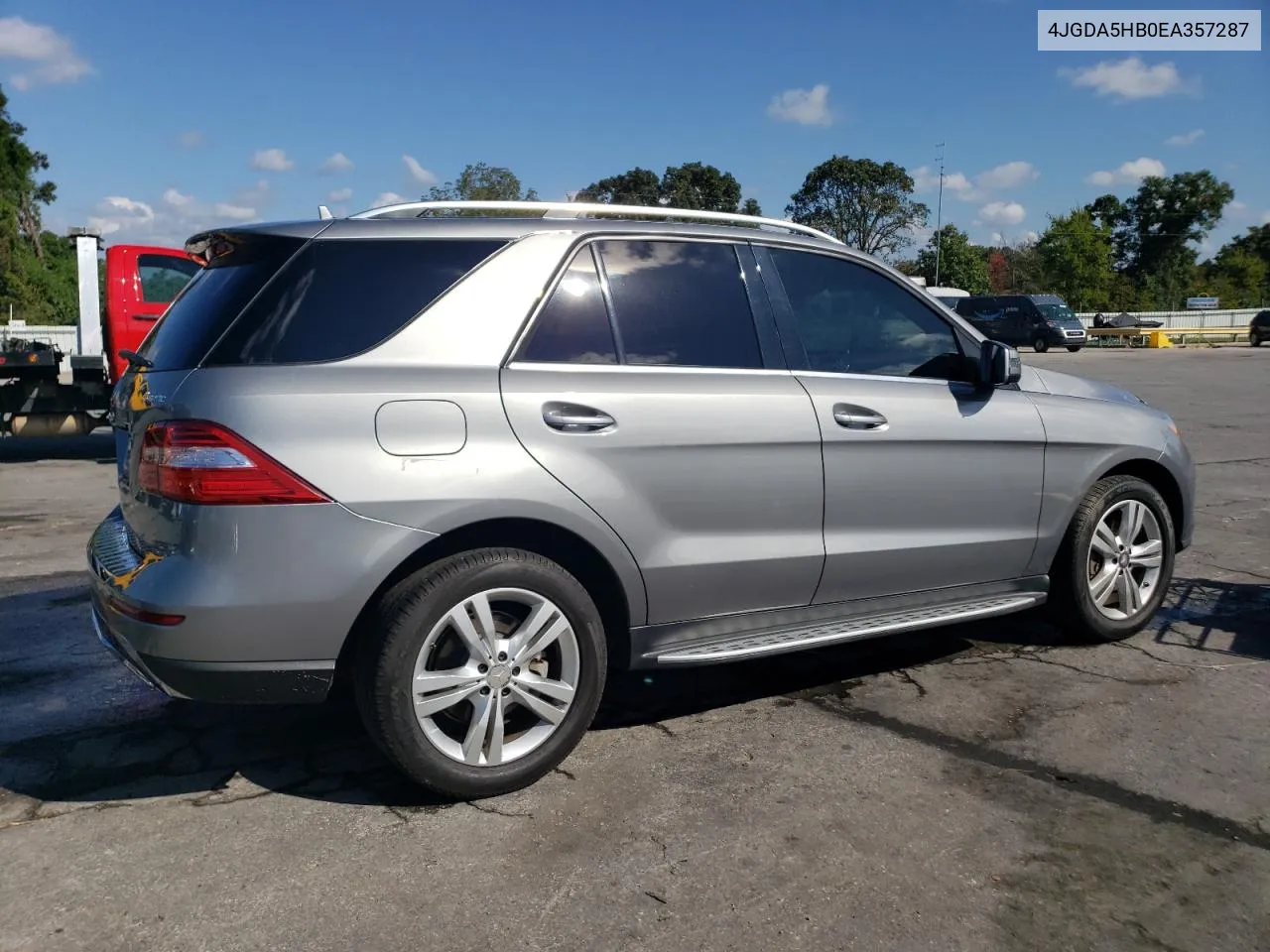 2014 Mercedes-Benz Ml 350 4Matic VIN: 4JGDA5HB0EA357287 Lot: 71393114