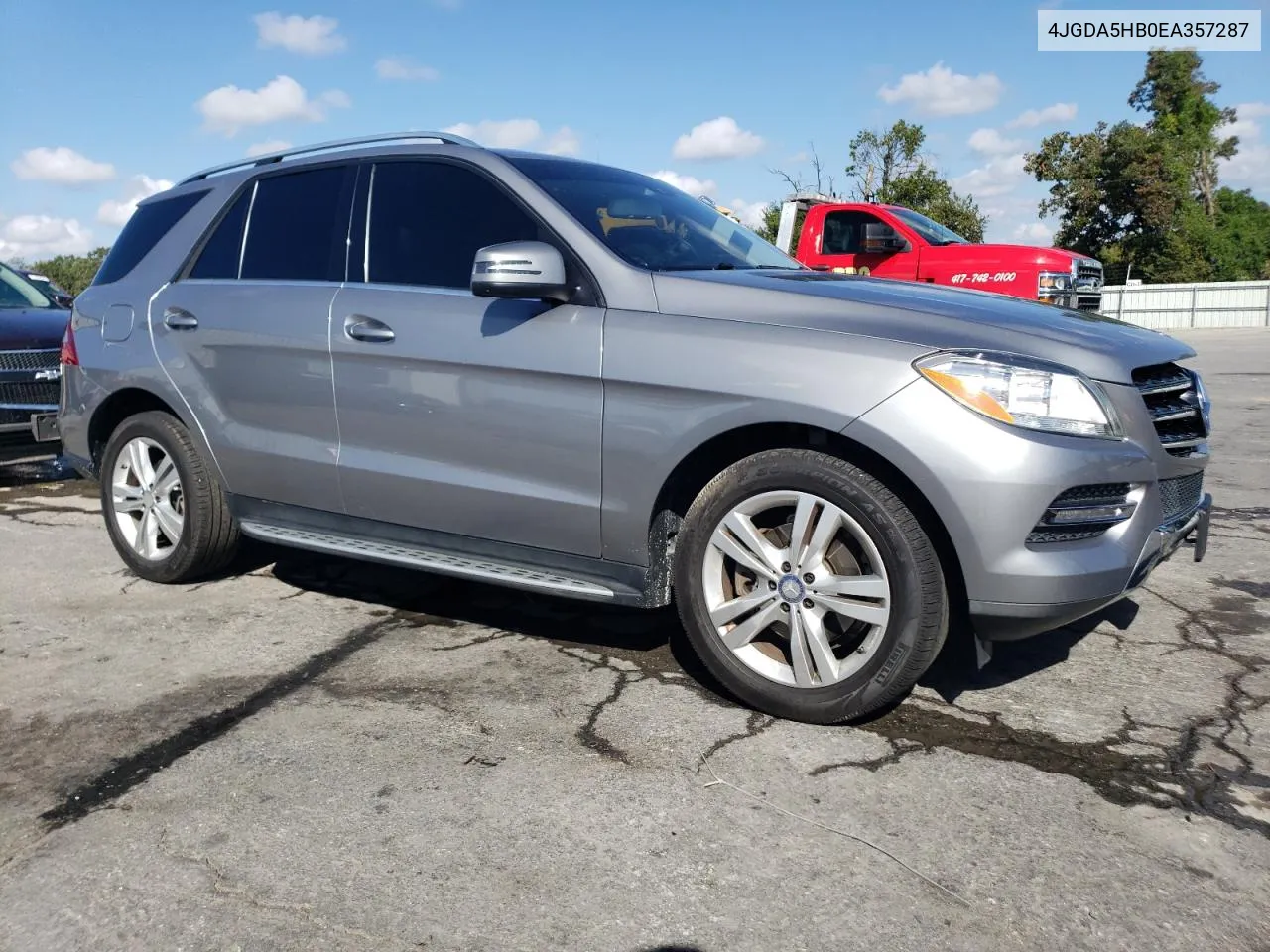 2014 Mercedes-Benz Ml 350 4Matic VIN: 4JGDA5HB0EA357287 Lot: 71393114