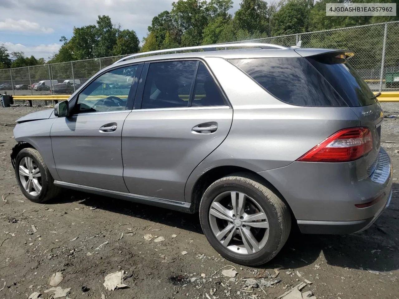 2014 Mercedes-Benz Ml 350 4Matic VIN: 4JGDA5HB1EA357962 Lot: 72316464