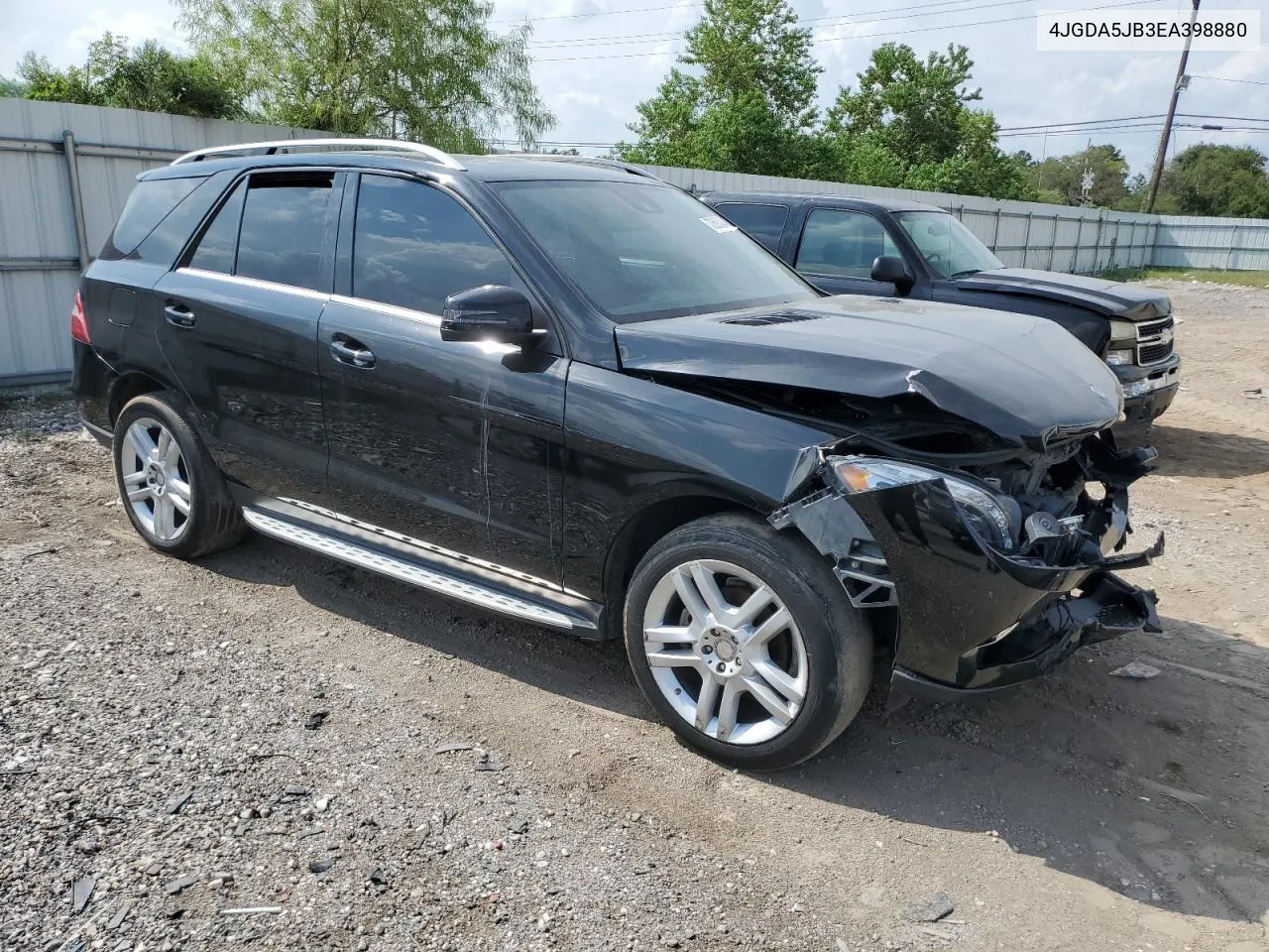 2014 Mercedes-Benz Ml 350 VIN: 4JGDA5JB3EA398880 Lot: 72692404