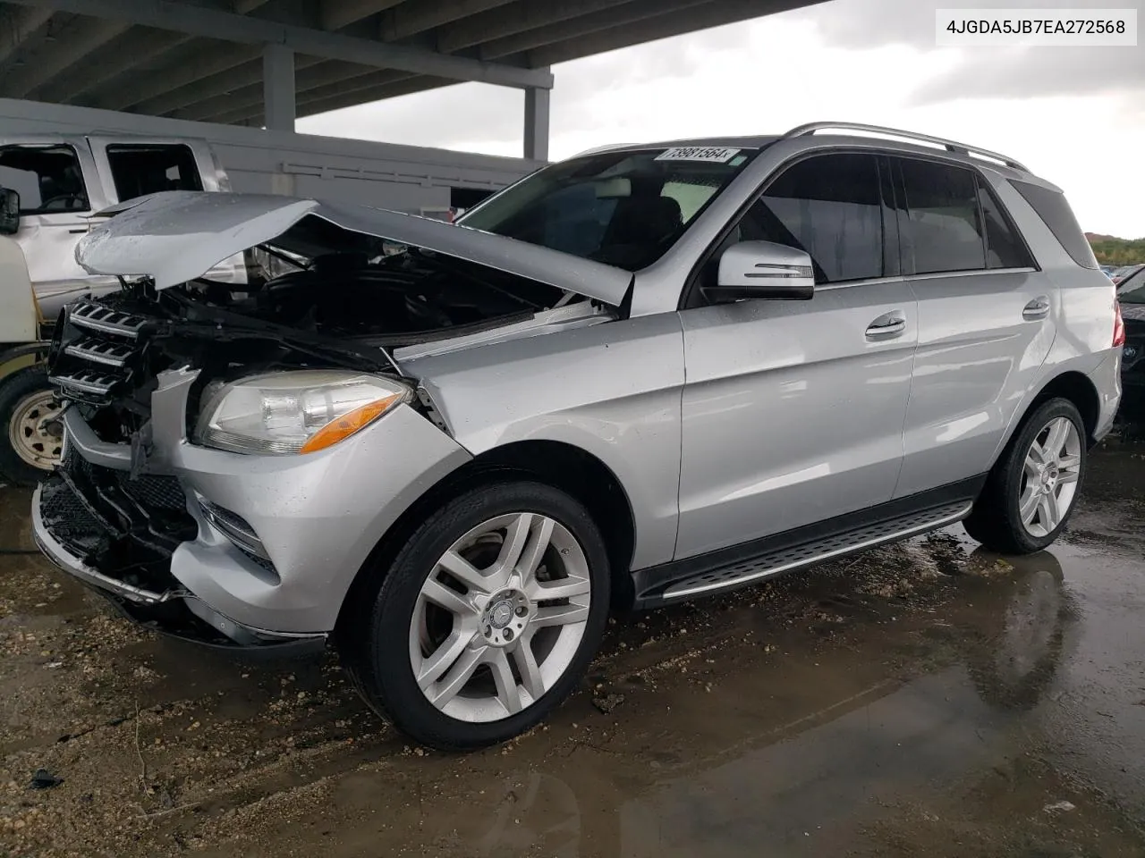 2014 Mercedes-Benz Ml 350 VIN: 4JGDA5JB7EA272568 Lot: 73981564