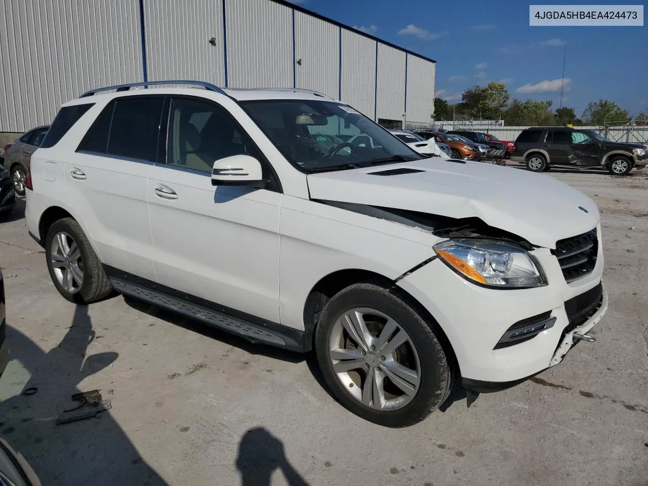 2014 Mercedes-Benz Ml 350 4Matic VIN: 4JGDA5HB4EA424473 Lot: 74099254