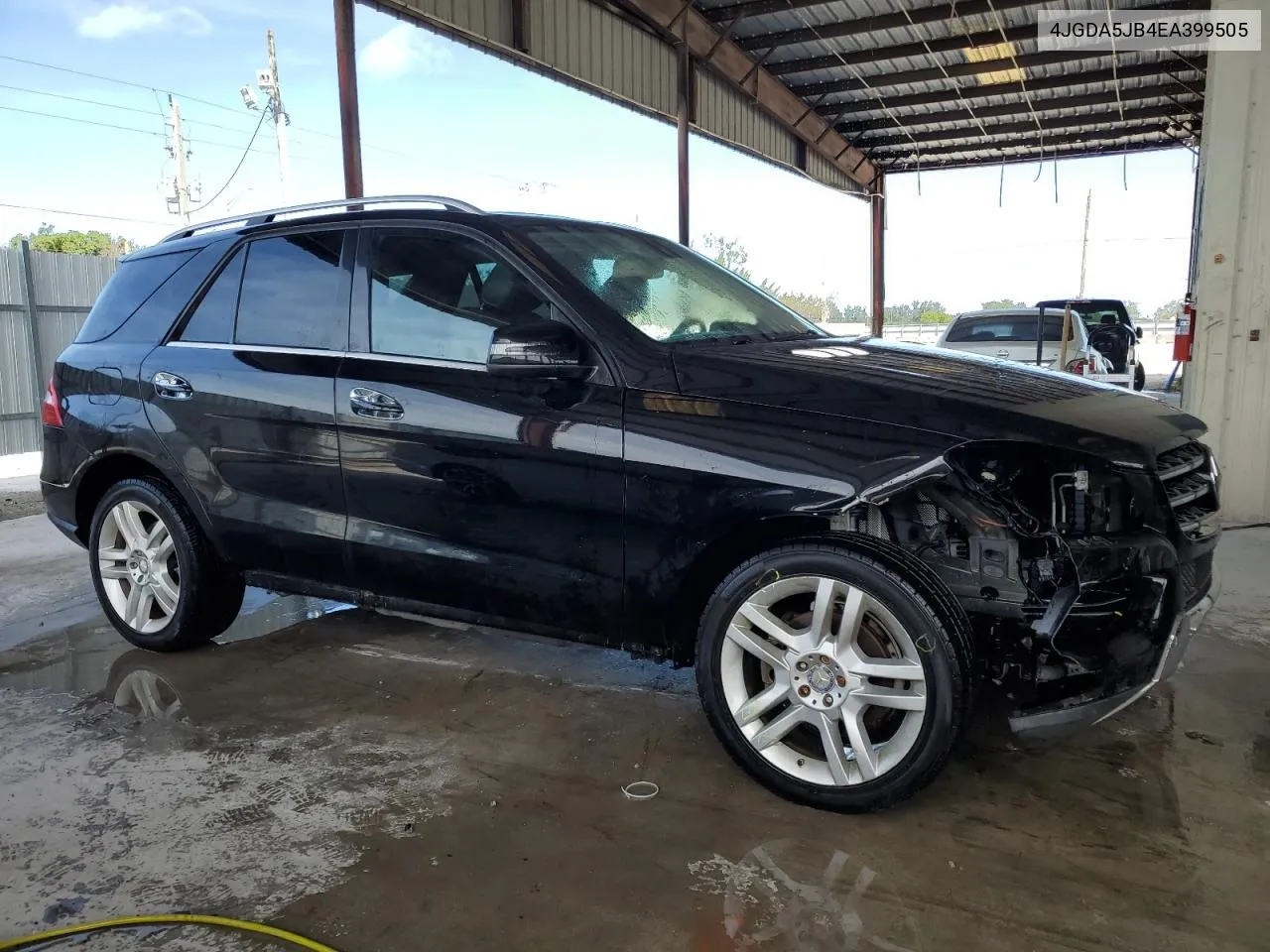 2014 Mercedes-Benz Ml 350 VIN: 4JGDA5JB4EA399505 Lot: 74345614