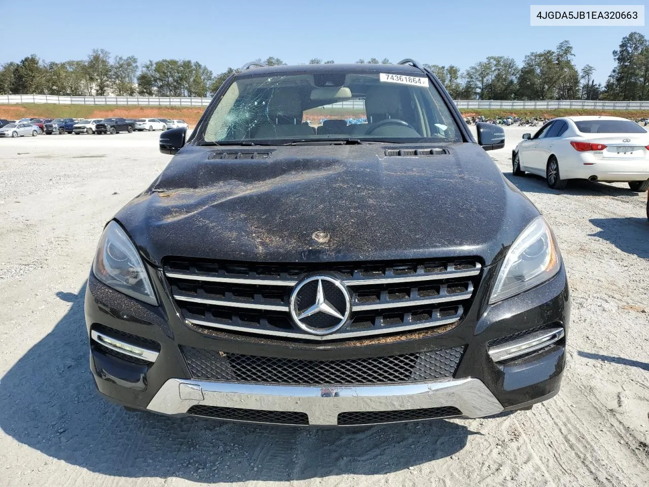 2014 Mercedes-Benz Ml 350 VIN: 4JGDA5JB1EA320663 Lot: 74361864