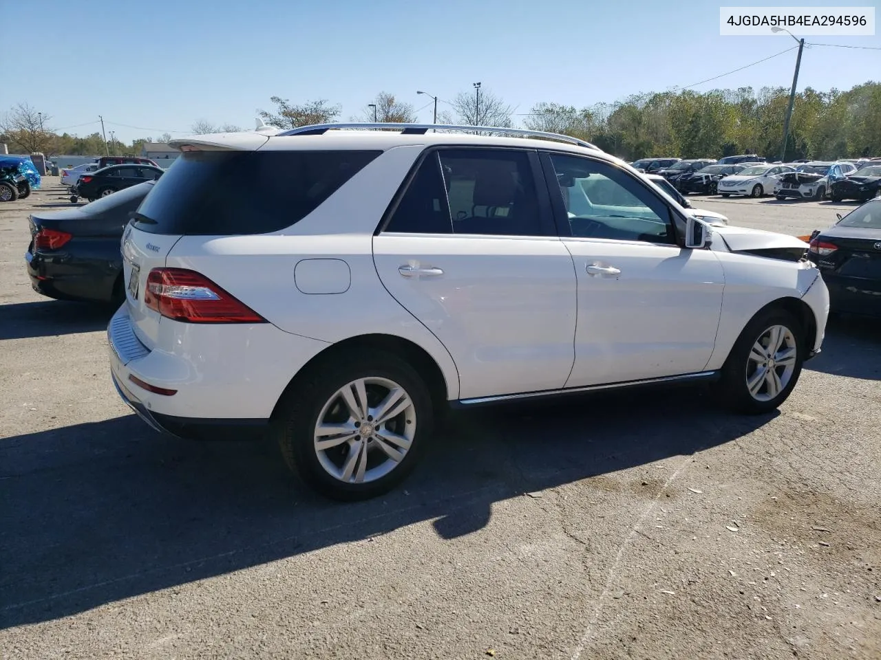 2014 Mercedes-Benz Ml 350 4Matic VIN: 4JGDA5HB4EA294596 Lot: 74401424