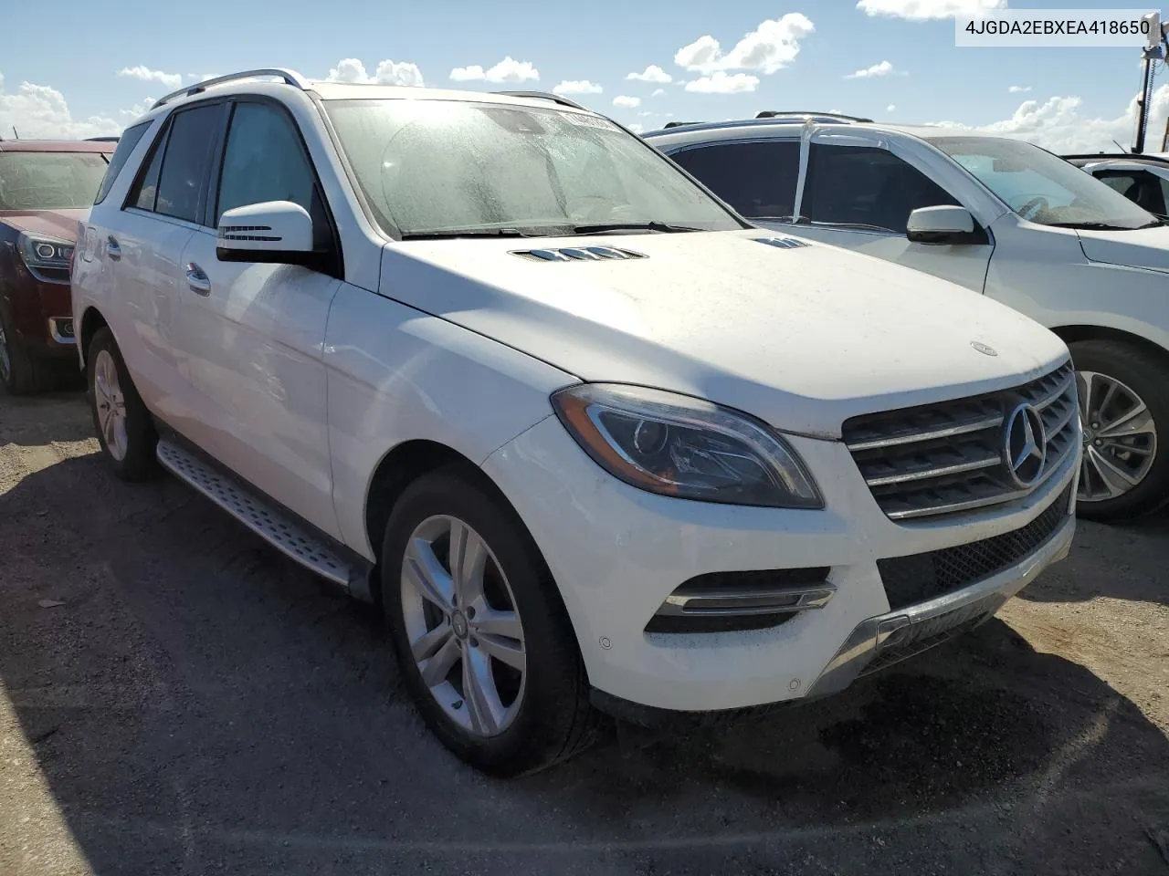 2014 Mercedes-Benz Ml 350 Bluetec VIN: 4JGDA2EBXEA418650 Lot: 74461264