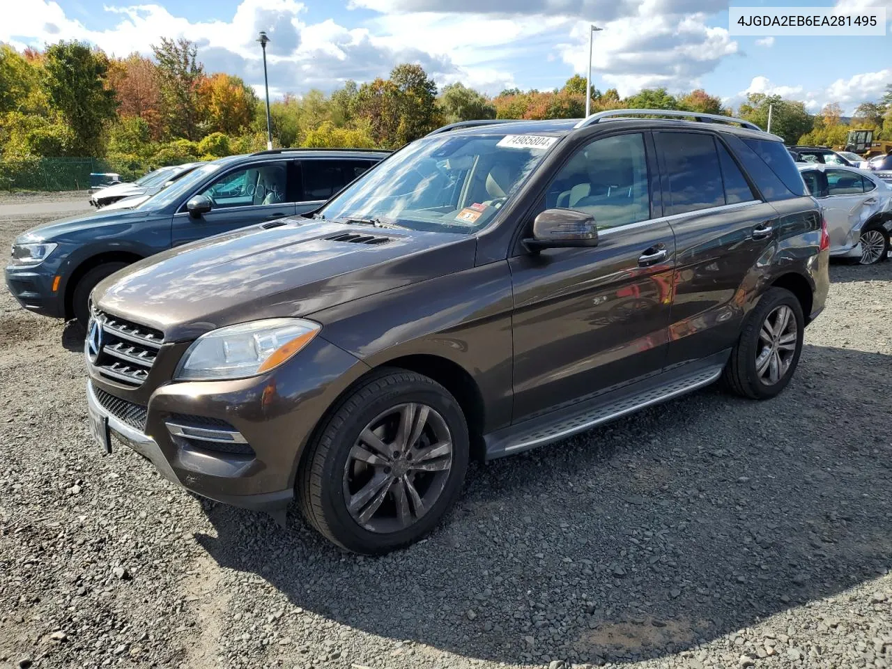 2014 Mercedes-Benz Ml 350 Bluetec VIN: 4JGDA2EB6EA281495 Lot: 74985804