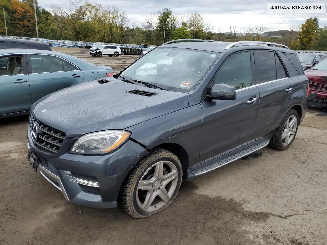 2014 Mercedes-Benz Ml 350 VIN: 4JGDA5JB1EA302924 Lot: 75366274