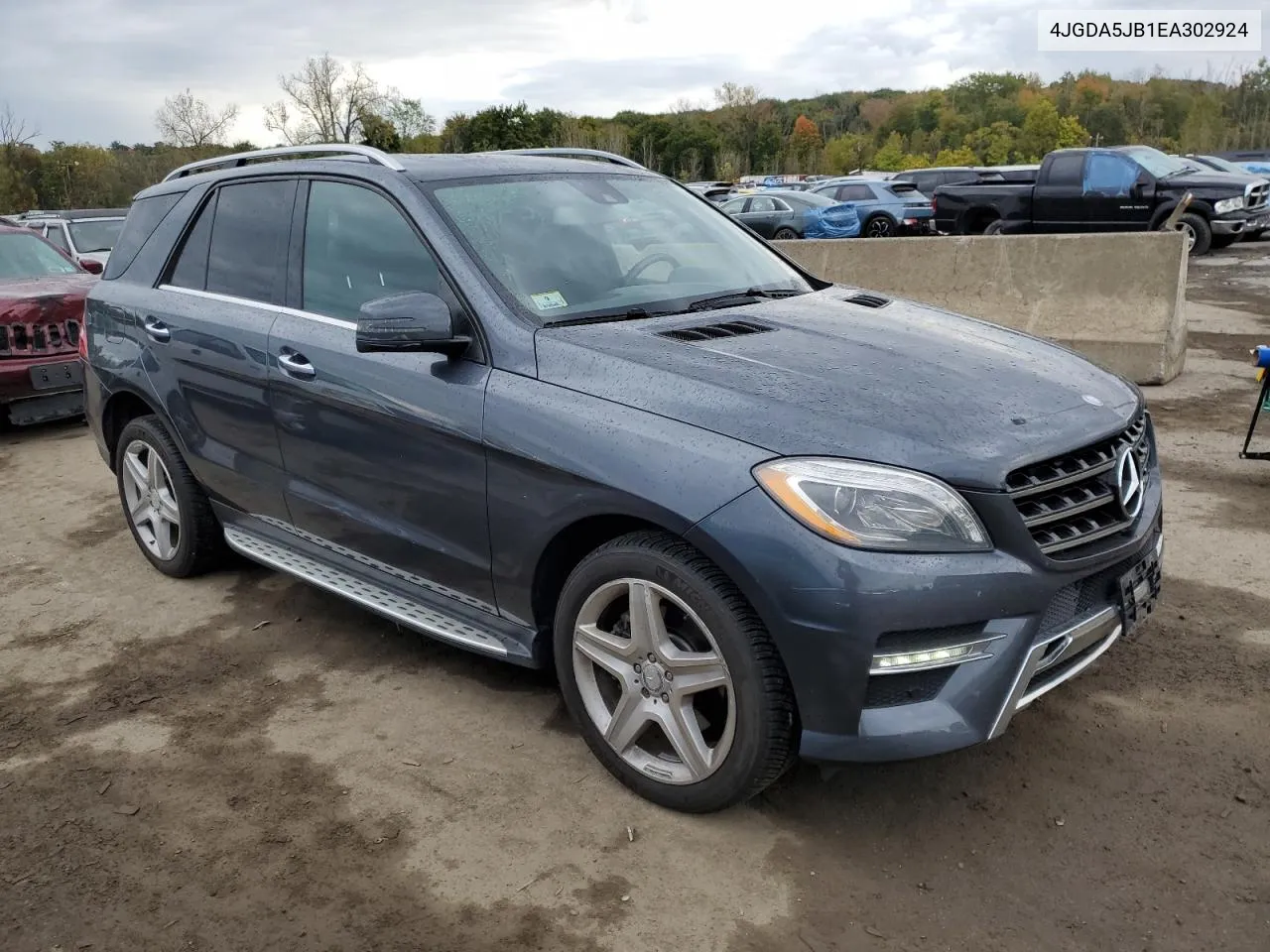 2014 Mercedes-Benz Ml 350 VIN: 4JGDA5JB1EA302924 Lot: 75366274