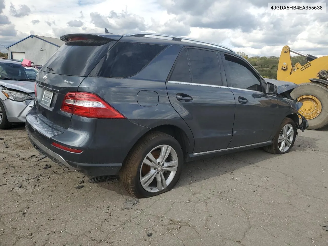 2014 Mercedes-Benz Ml 350 4Matic VIN: 4JGDA5HB4EA355638 Lot: 75609344