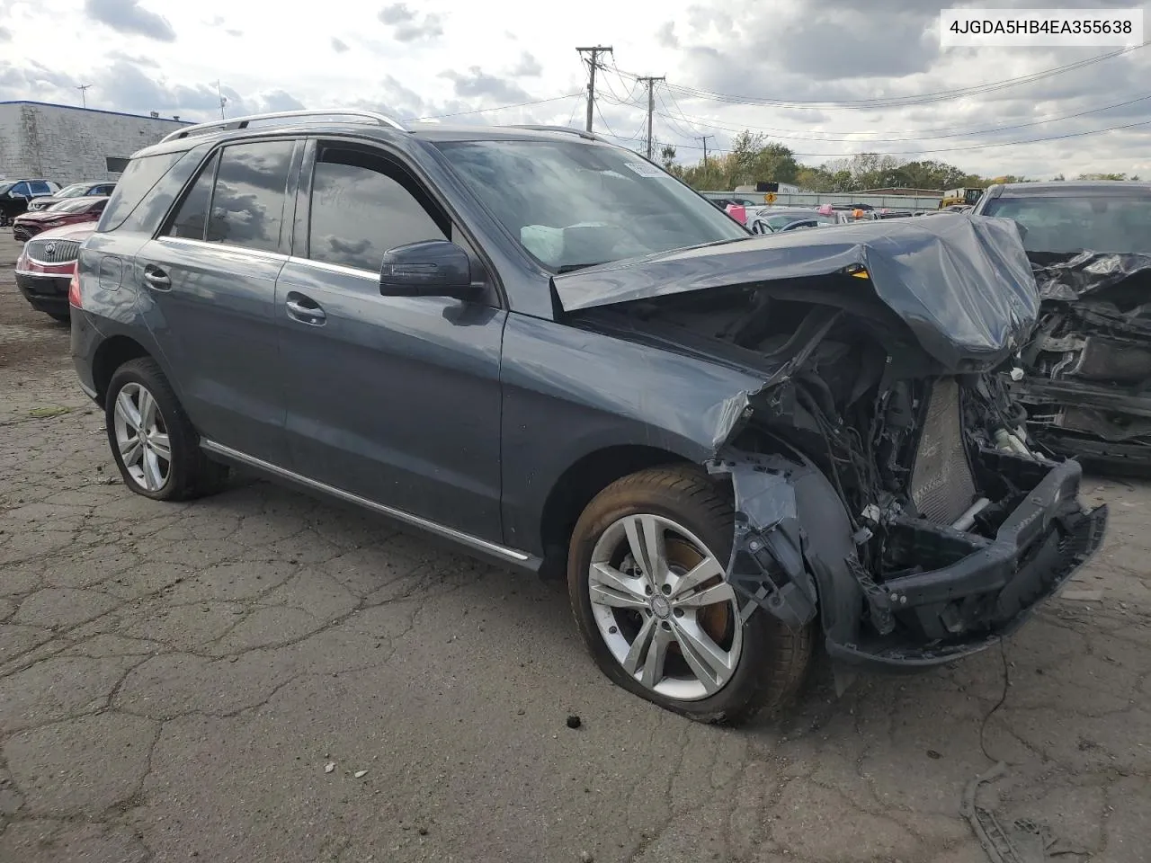 2014 Mercedes-Benz Ml 350 4Matic VIN: 4JGDA5HB4EA355638 Lot: 75609344