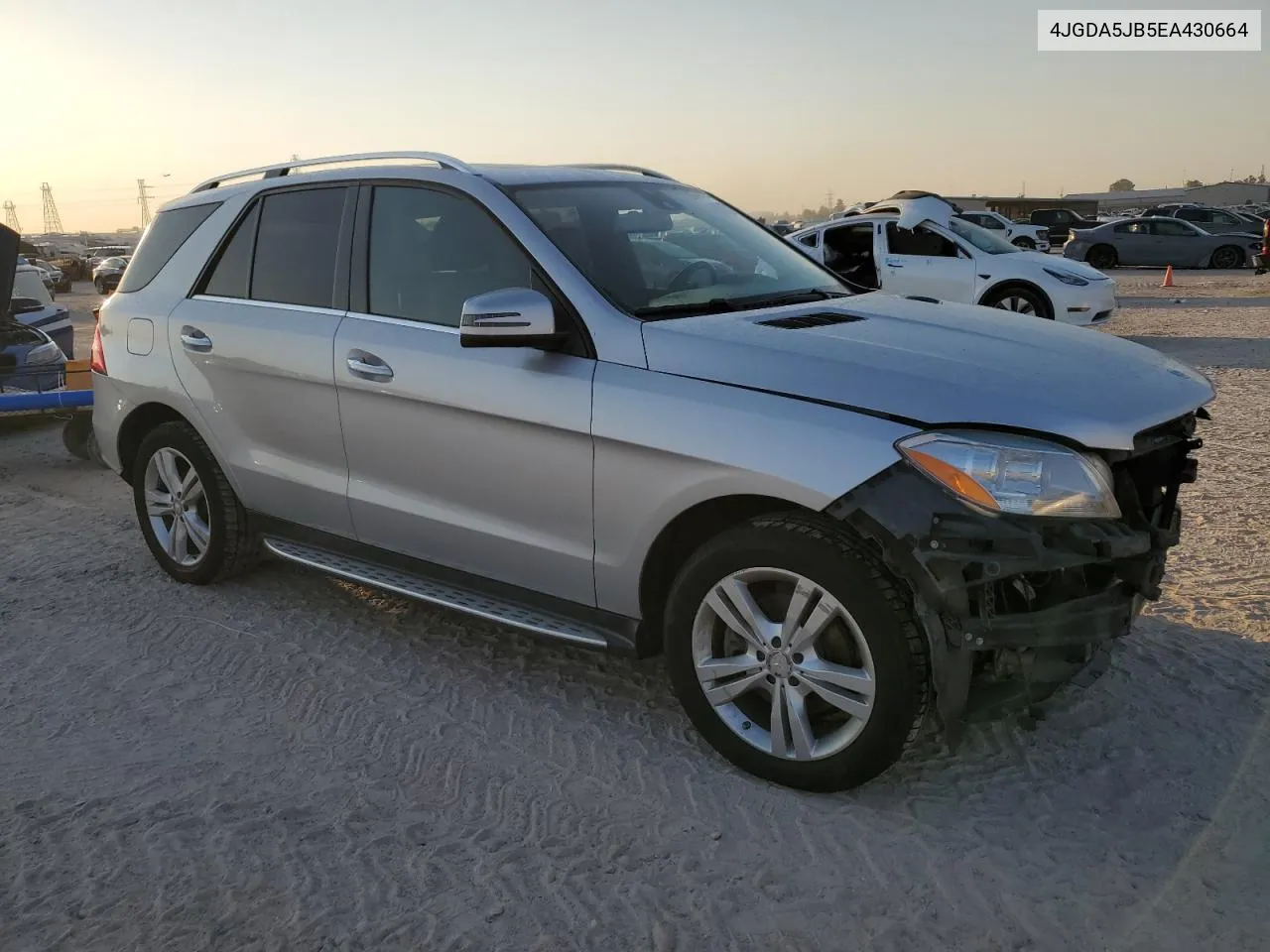 2014 Mercedes-Benz Ml 350 VIN: 4JGDA5JB5EA430664 Lot: 75682854