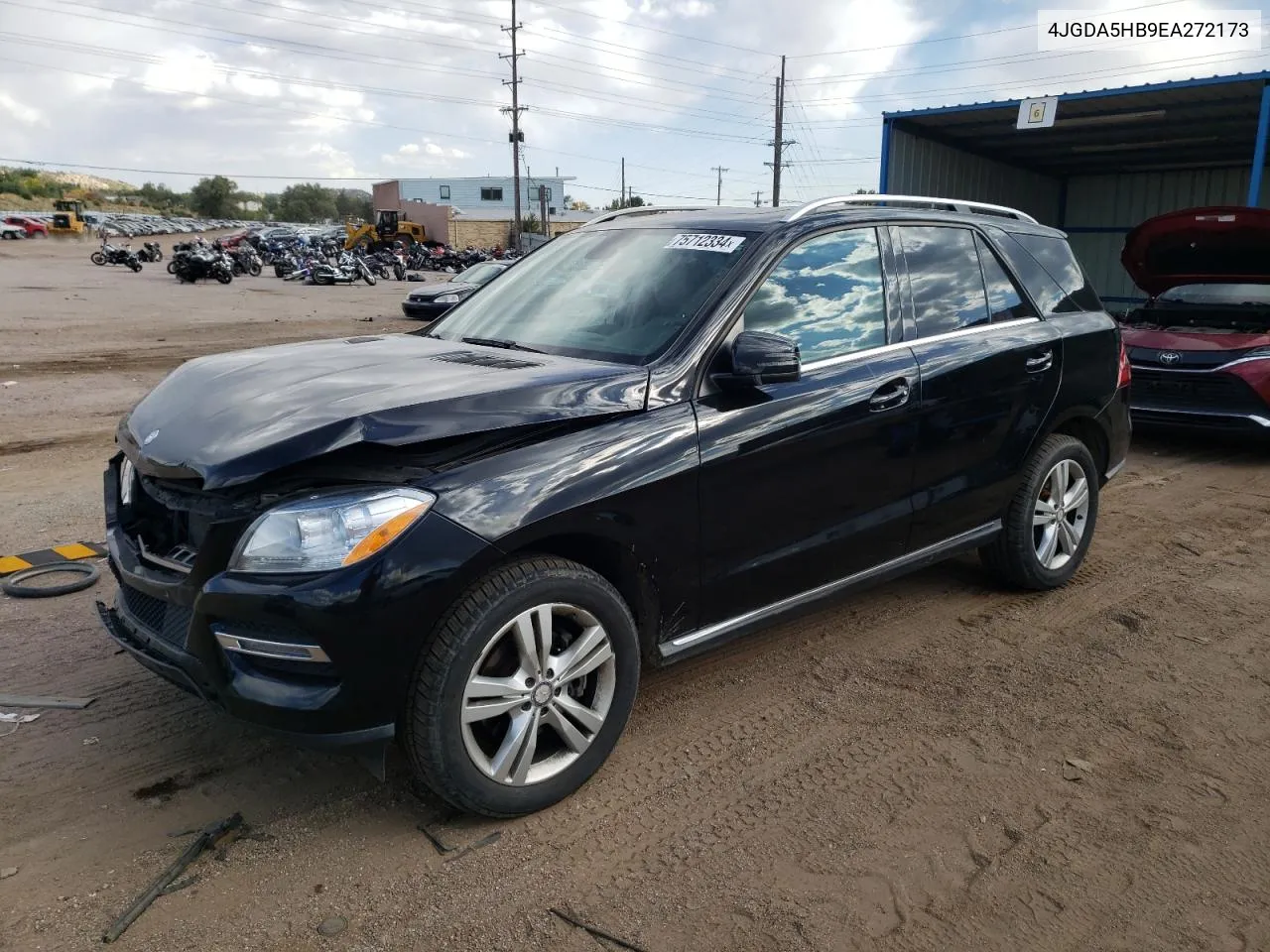 2014 Mercedes-Benz Ml 350 4Matic VIN: 4JGDA5HB9EA272173 Lot: 75712334