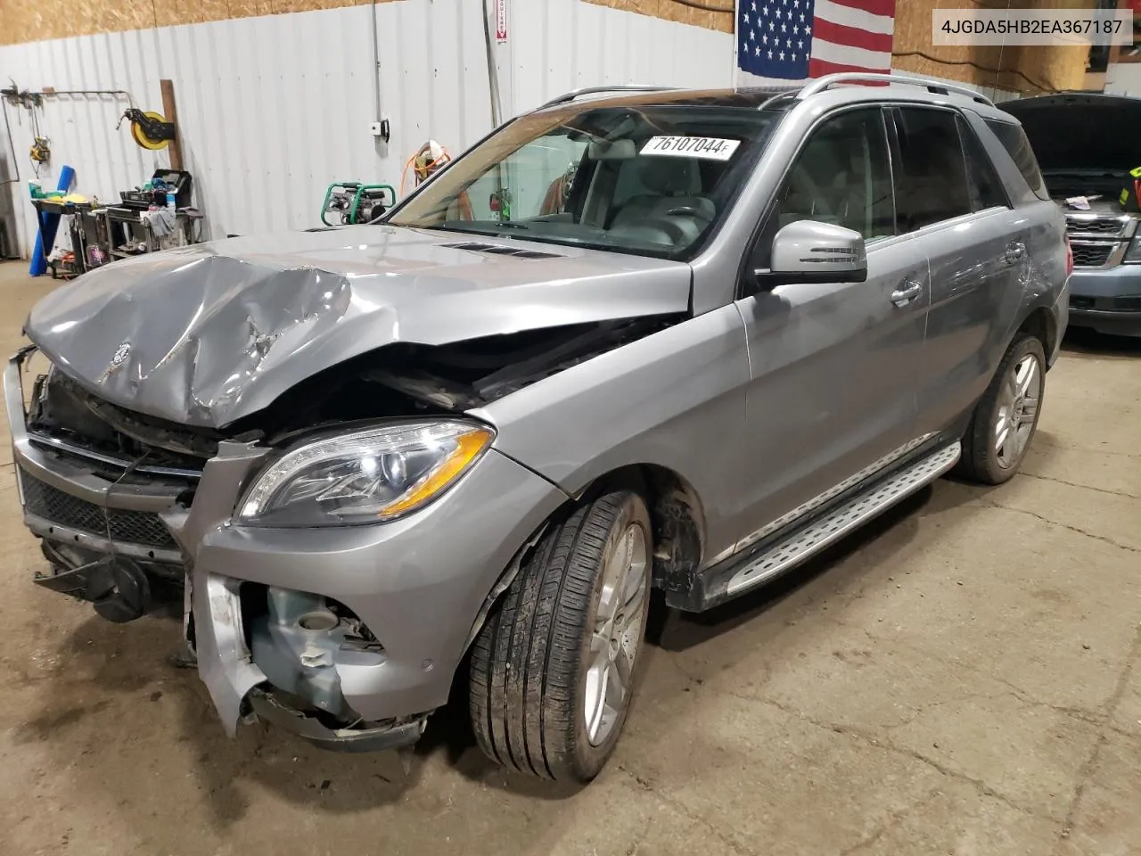 2014 Mercedes-Benz Ml 350 4Matic VIN: 4JGDA5HB2EA367187 Lot: 76107044