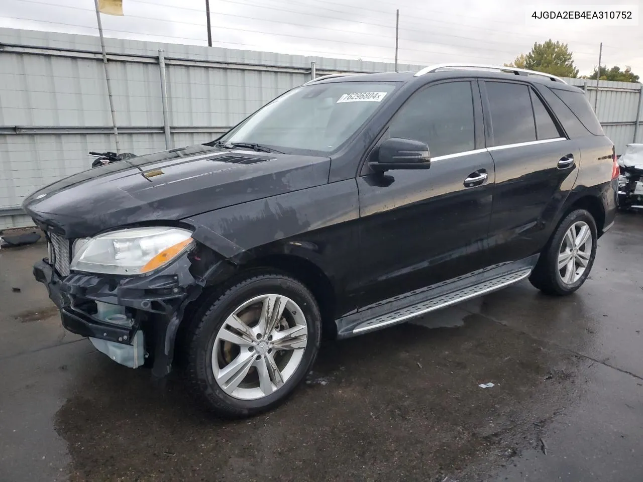 2014 Mercedes-Benz Ml 350 Bluetec VIN: 4JGDA2EB4EA310752 Lot: 76296804