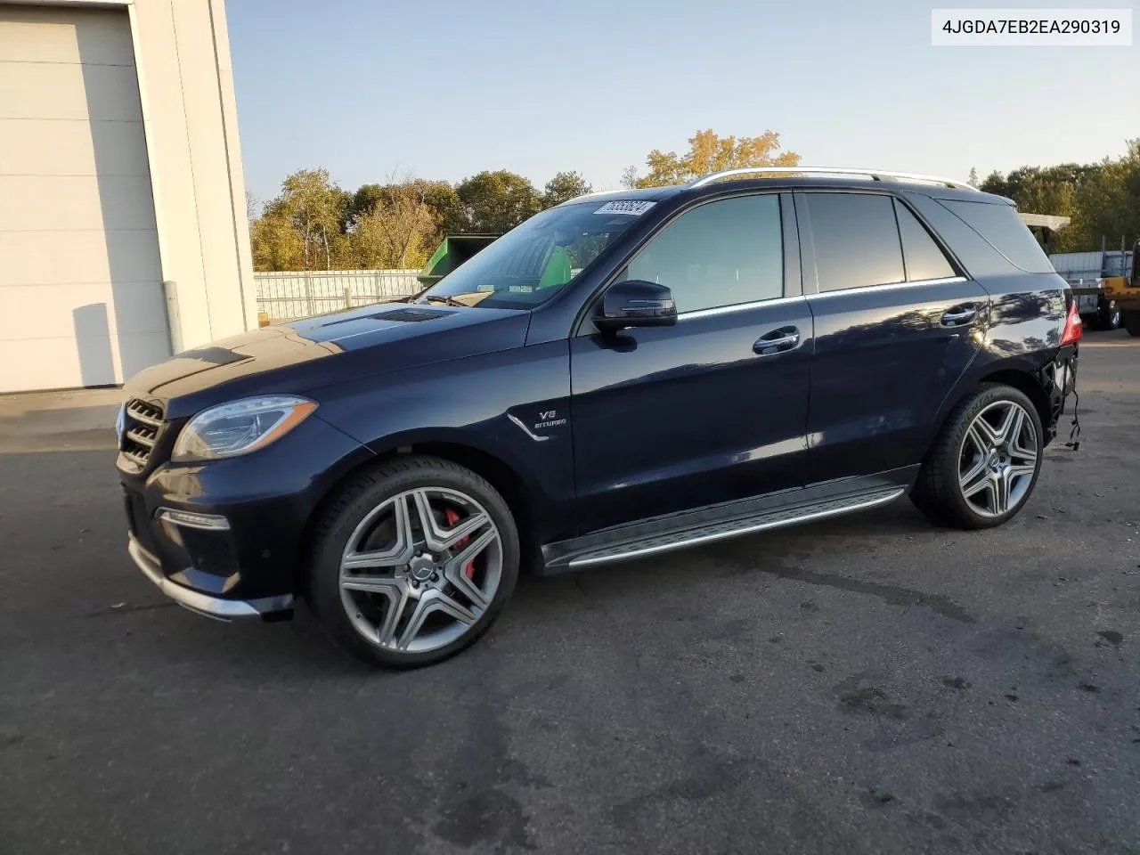 2014 Mercedes-Benz Ml 63 Amg VIN: 4JGDA7EB2EA290319 Lot: 76353624