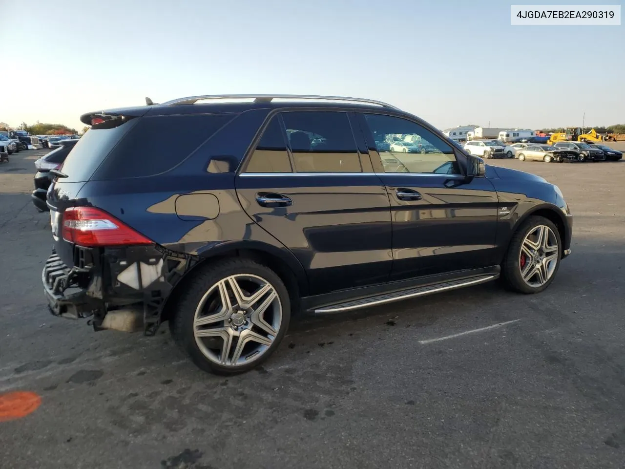 2014 Mercedes-Benz Ml 63 Amg VIN: 4JGDA7EB2EA290319 Lot: 76353624