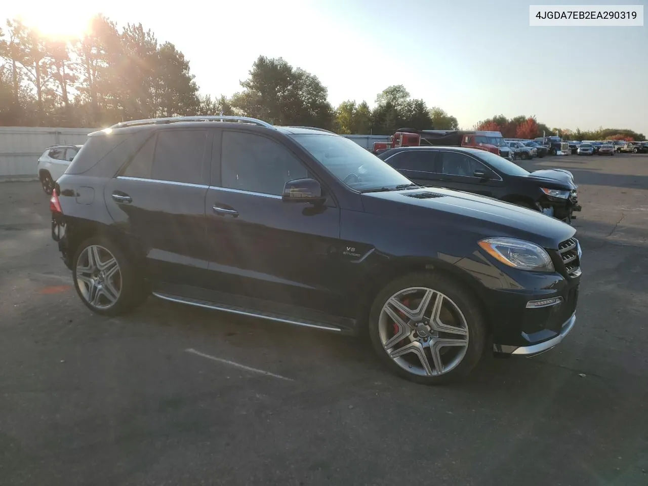 2014 Mercedes-Benz Ml 63 Amg VIN: 4JGDA7EB2EA290319 Lot: 76353624