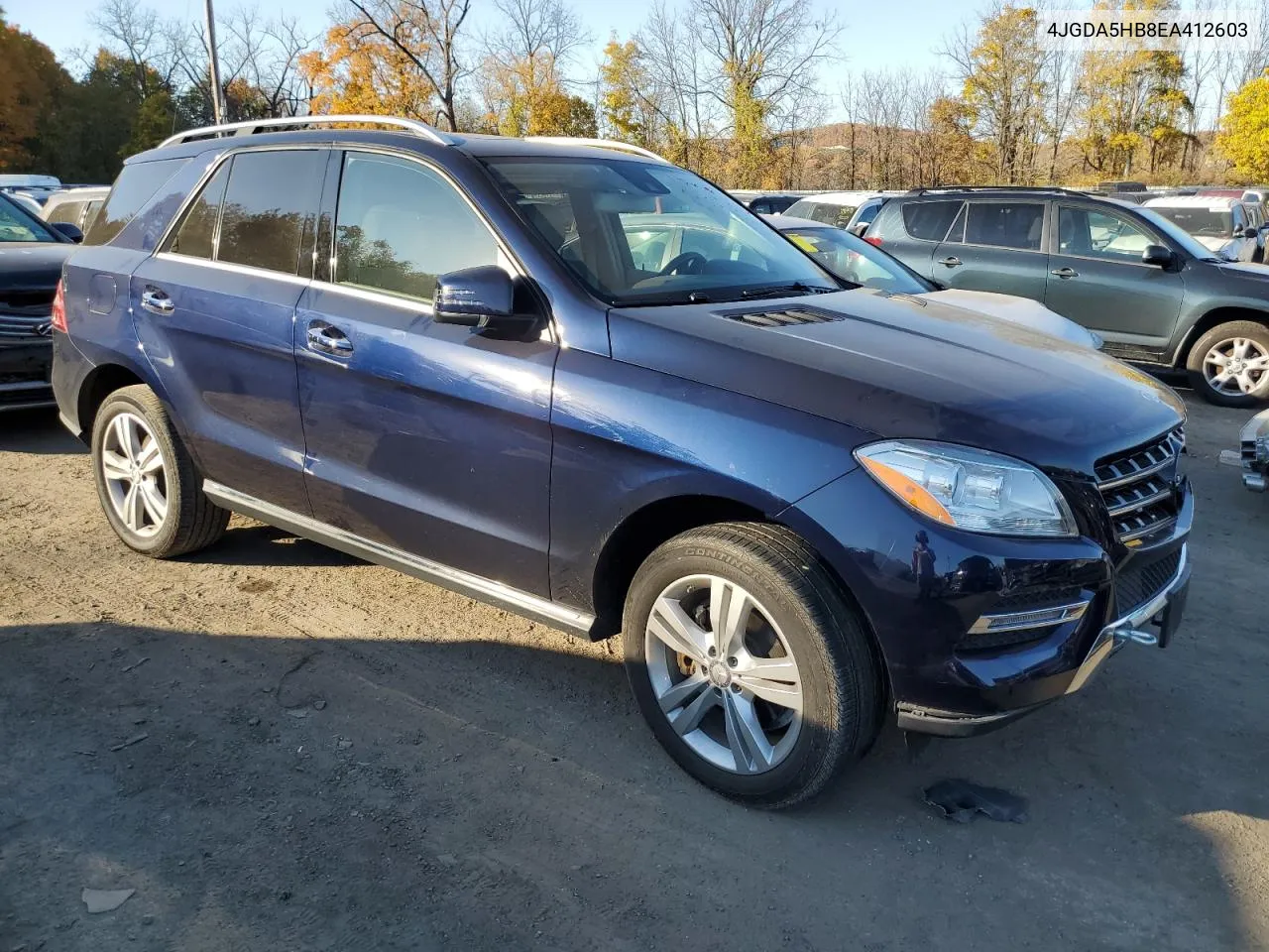 2014 Mercedes-Benz Ml 350 4Matic VIN: 4JGDA5HB8EA412603 Lot: 76627134