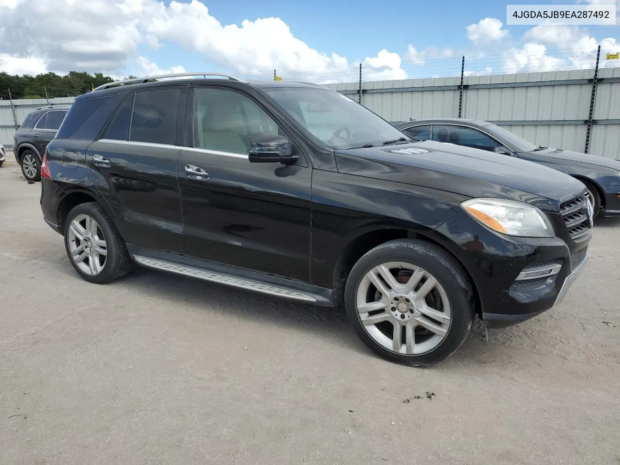 2014 Mercedes-Benz Ml 350 VIN: 4JGDA5JB9EA287492 Lot: 76883234