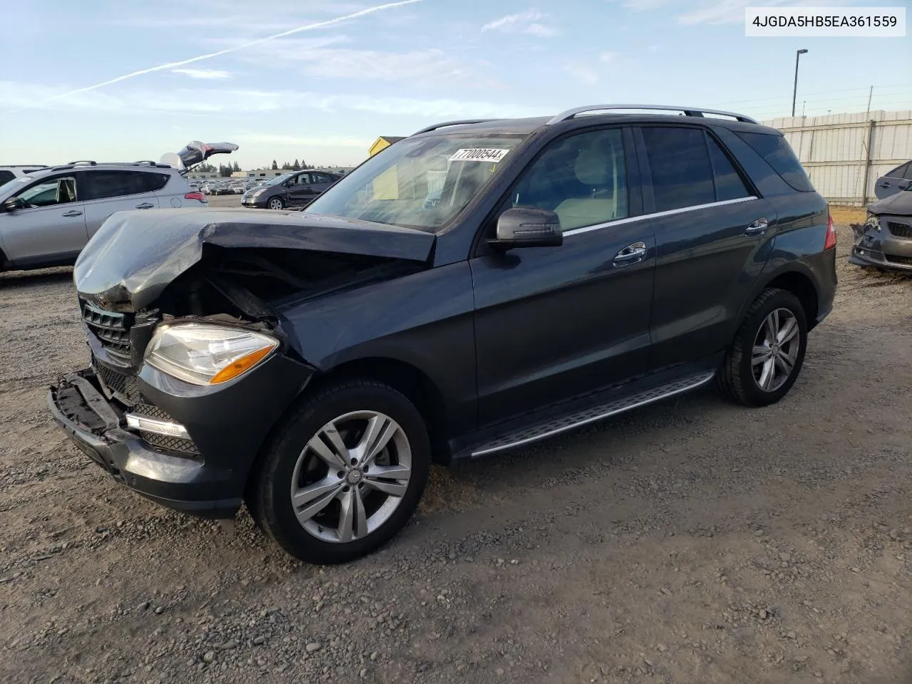 2014 Mercedes-Benz Ml 350 4Matic VIN: 4JGDA5HB5EA361559 Lot: 77000544