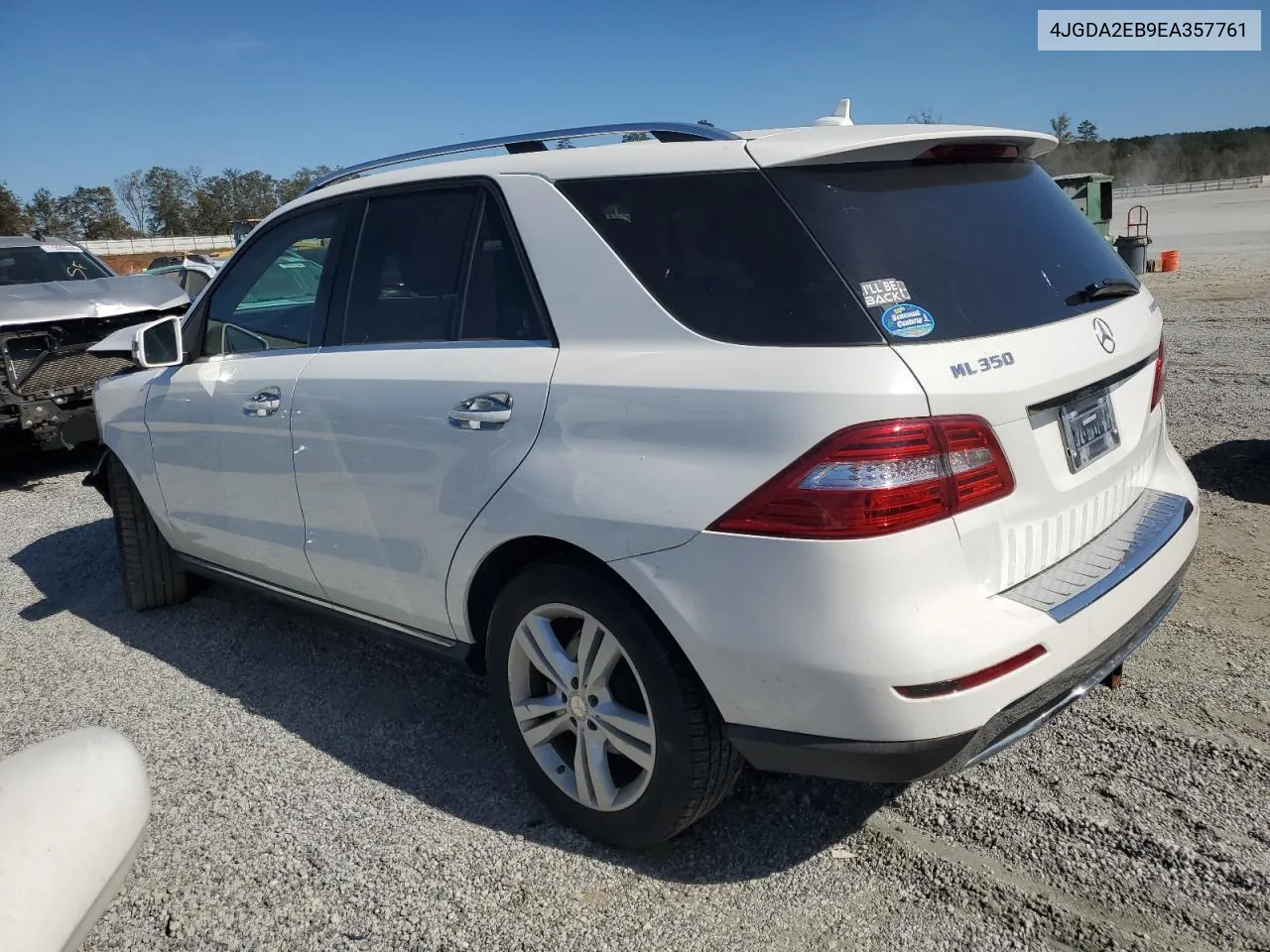 2014 Mercedes-Benz Ml 350 Bluetec VIN: 4JGDA2EB9EA357761 Lot: 77419744