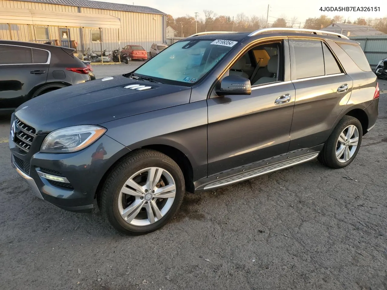 2014 Mercedes-Benz Ml 350 4Matic VIN: 4JGDA5HB7EA326151 Lot: 78199354