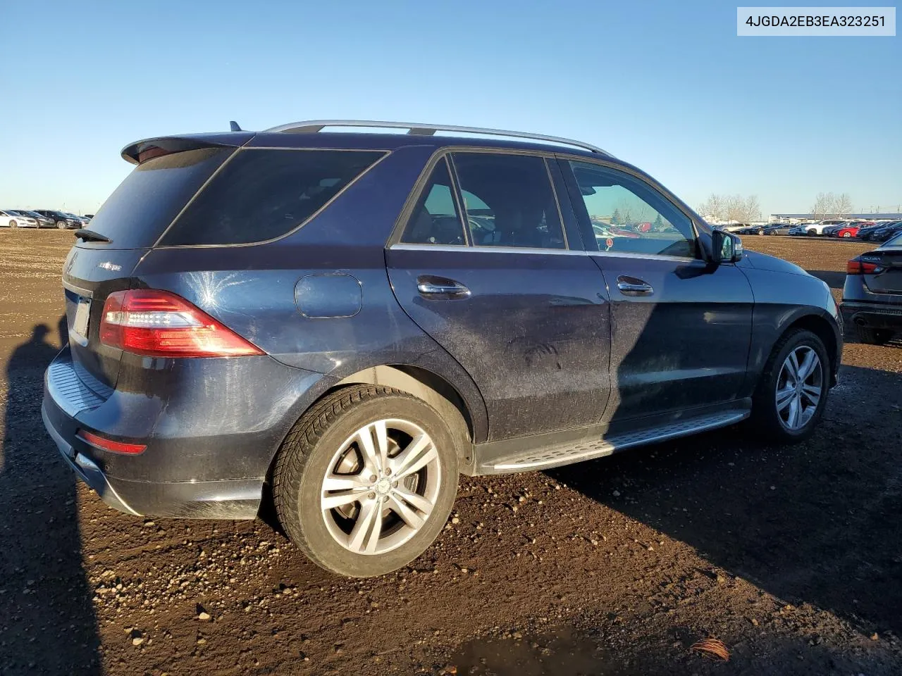 2014 Mercedes-Benz Ml 350 Bluetec VIN: 4JGDA2EB3EA323251 Lot: 78244194