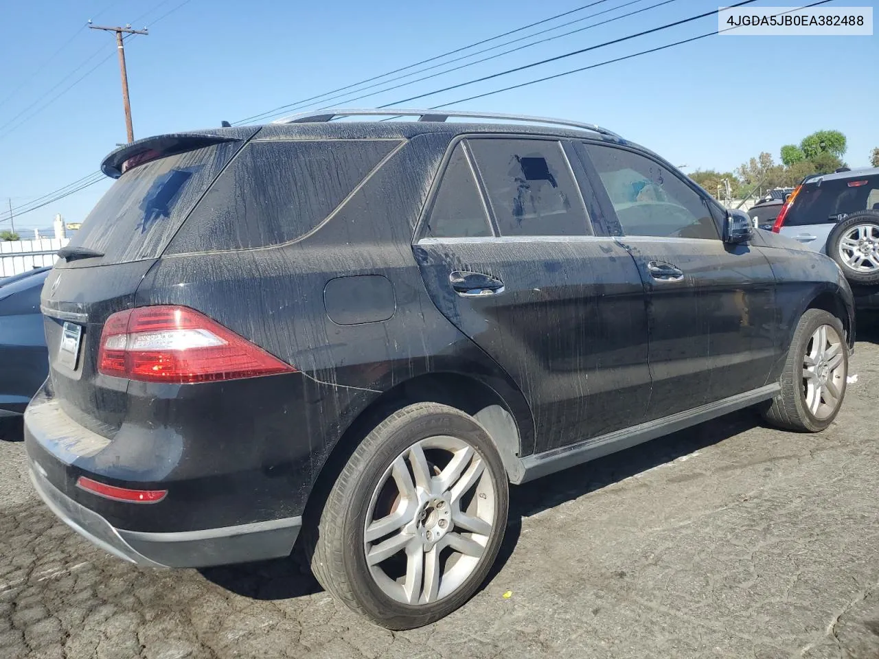 2014 Mercedes-Benz Ml 350 VIN: 4JGDA5JB0EA382488 Lot: 78642294