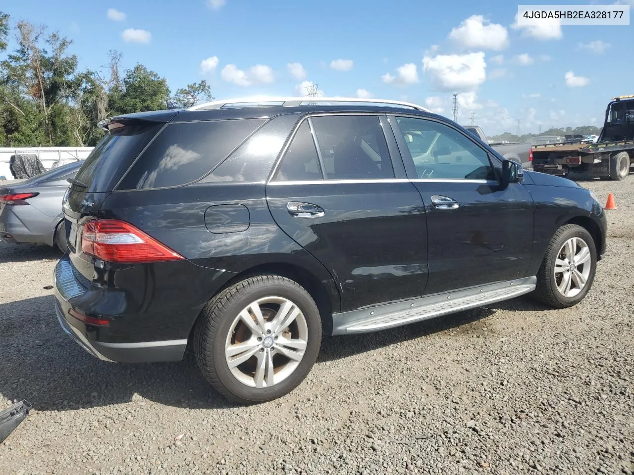 2014 Mercedes-Benz Ml 350 4Matic VIN: 4JGDA5HB2EA328177 Lot: 79201434