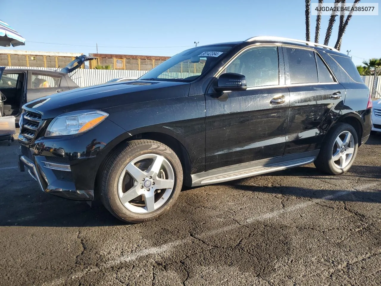 2014 Mercedes-Benz Ml 350 Bluetec VIN: 4JGDA2EB4EA385077 Lot: 80142384