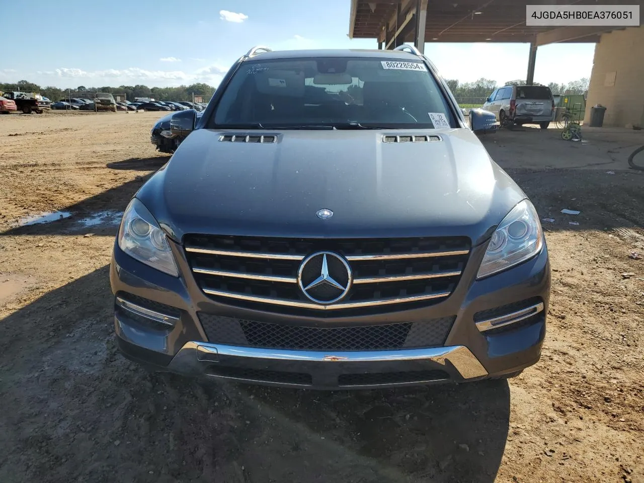 2014 Mercedes-Benz Ml 350 4Matic VIN: 4JGDA5HB0EA376051 Lot: 80228554