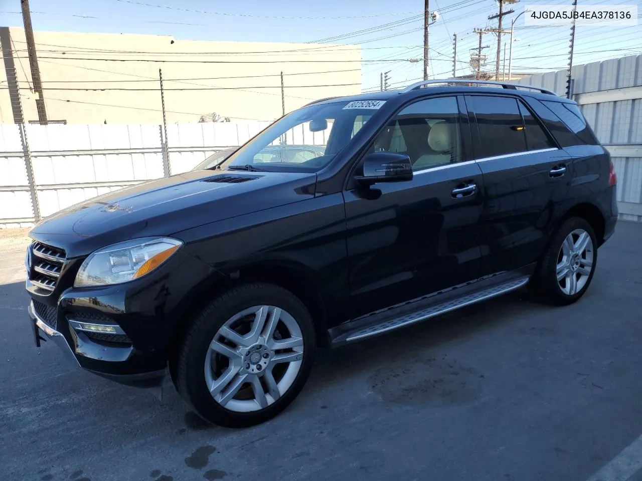 2014 Mercedes-Benz Ml 350 VIN: 4JGDA5JB4EA378136 Lot: 80252654