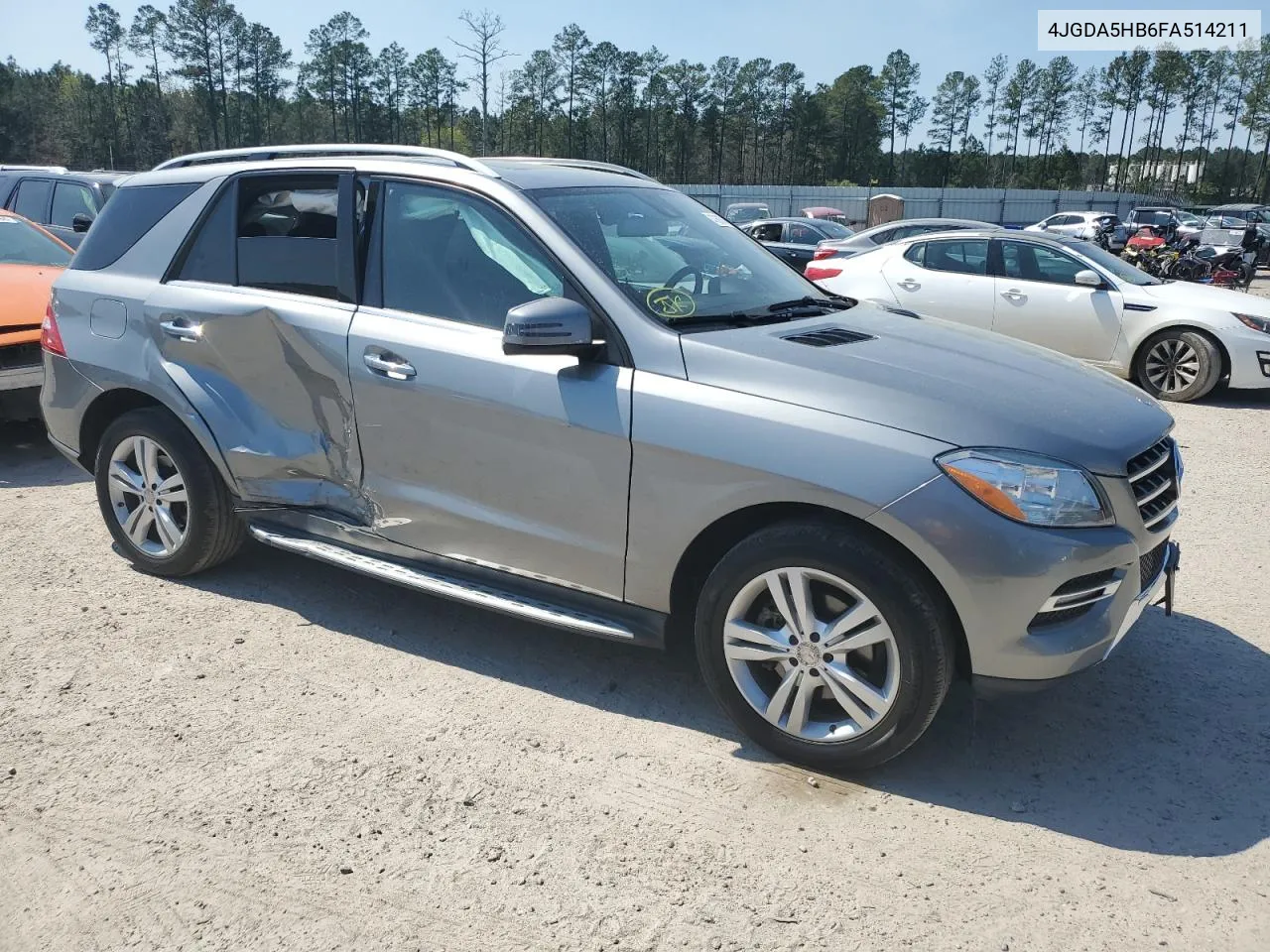 2015 Mercedes-Benz Ml 350 4Matic VIN: 4JGDA5HB6FA514211 Lot: 47688784