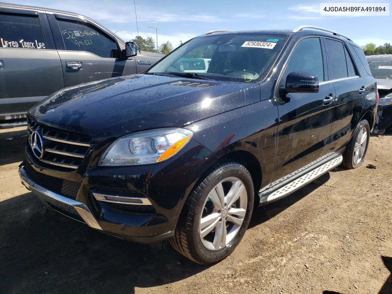 2015 Mercedes-Benz Ml 350 4Matic VIN: 4JGDA5HB9FA491894 Lot: 52936324