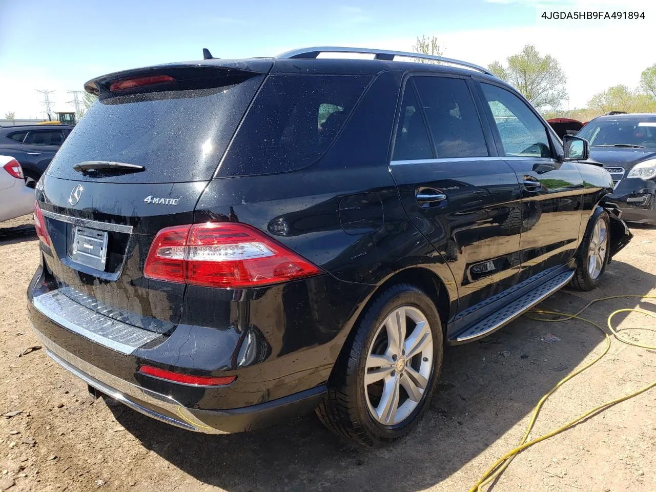 2015 Mercedes-Benz Ml 350 4Matic VIN: 4JGDA5HB9FA491894 Lot: 52936324