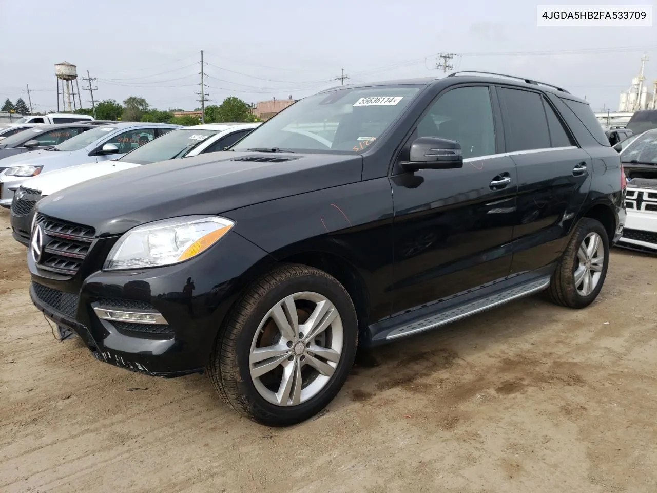 2015 Mercedes-Benz Ml 350 4Matic VIN: 4JGDA5HB2FA533709 Lot: 55636114