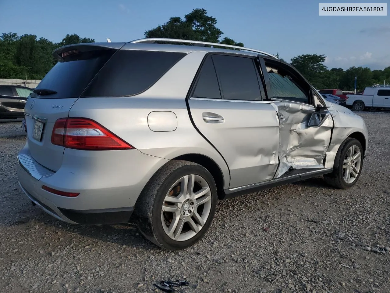 2015 Mercedes-Benz Ml 350 4Matic VIN: 4JGDA5HB2FA561803 Lot: 55723424