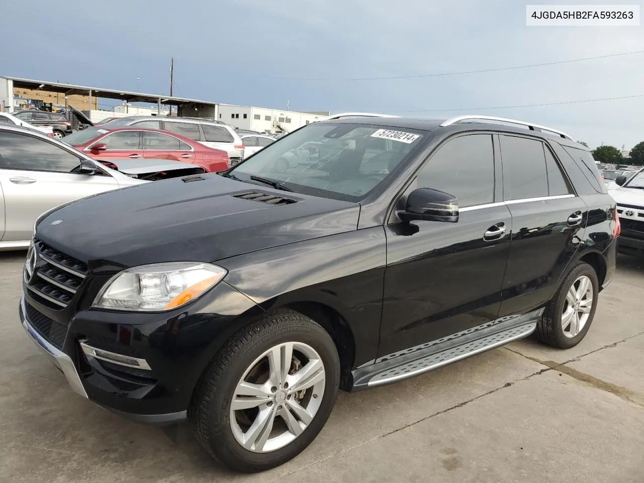 2015 Mercedes-Benz Ml 350 4Matic VIN: 4JGDA5HB2FA593263 Lot: 57230214