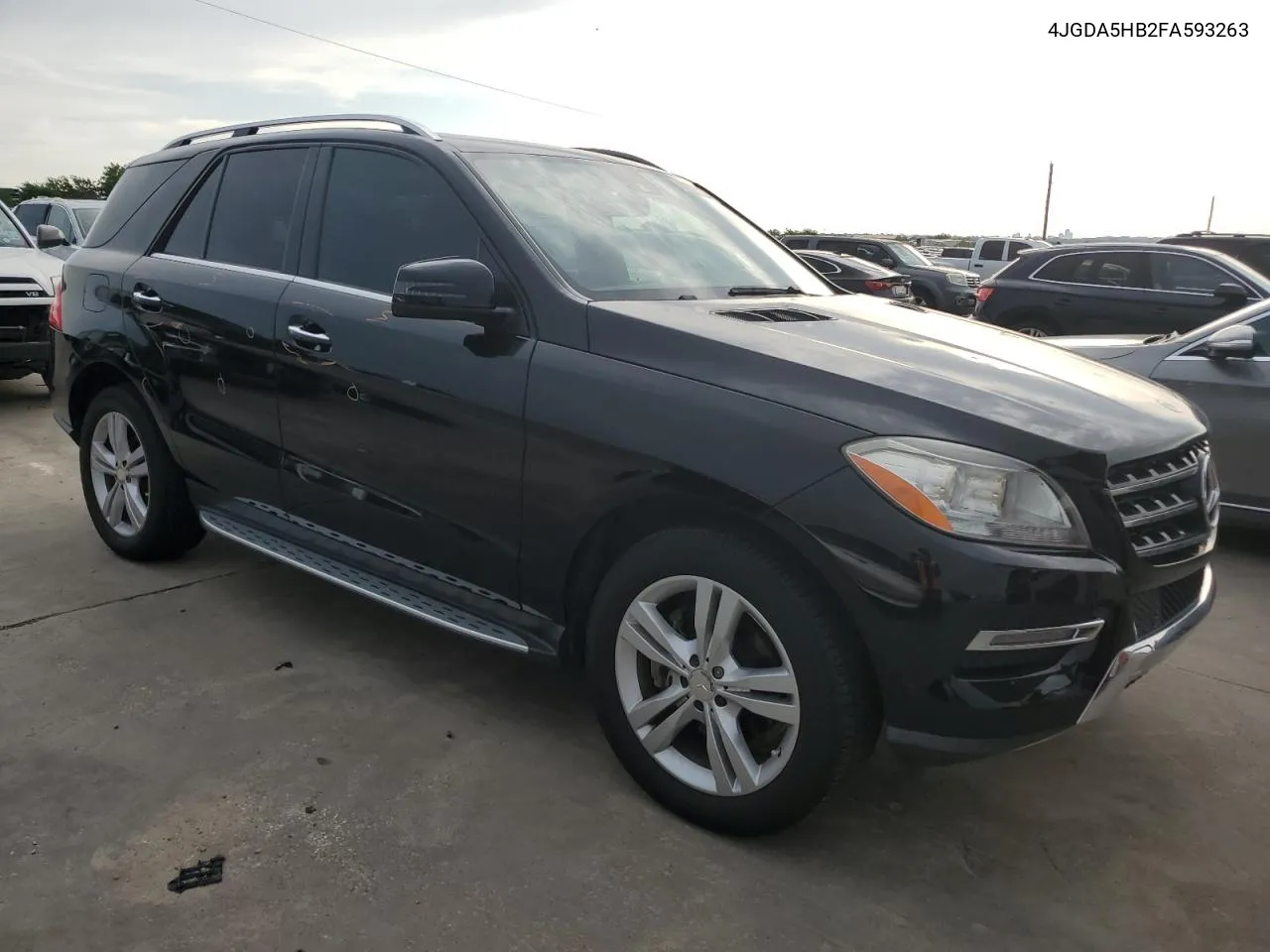 2015 Mercedes-Benz Ml 350 4Matic VIN: 4JGDA5HB2FA593263 Lot: 57230214