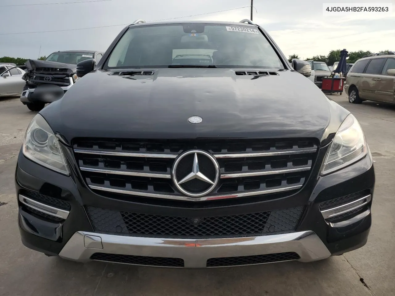 2015 Mercedes-Benz Ml 350 4Matic VIN: 4JGDA5HB2FA593263 Lot: 57230214