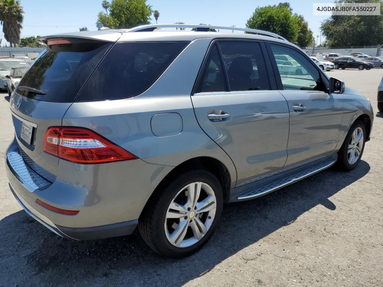 2015 Mercedes-Benz Ml 350 VIN: 4JGDA5JB0FA550227 Lot: 64082574