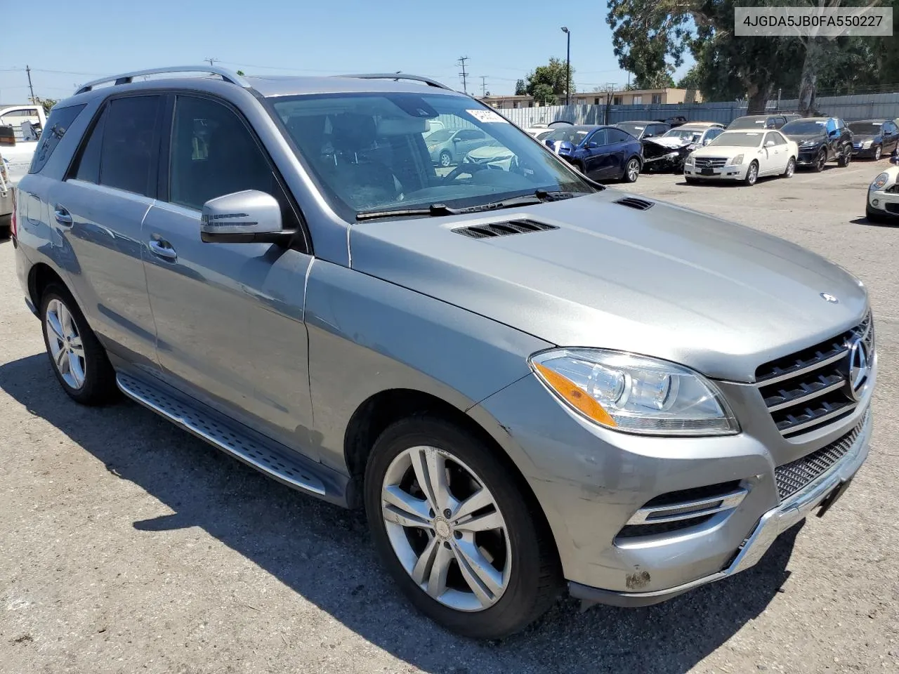 2015 Mercedes-Benz Ml 350 VIN: 4JGDA5JB0FA550227 Lot: 64082574