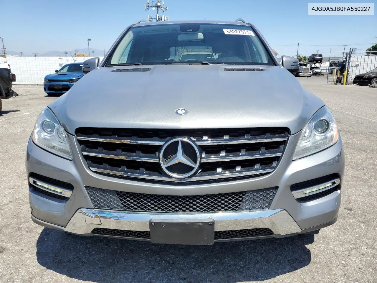 2015 Mercedes-Benz Ml 350 VIN: 4JGDA5JB0FA550227 Lot: 64082574