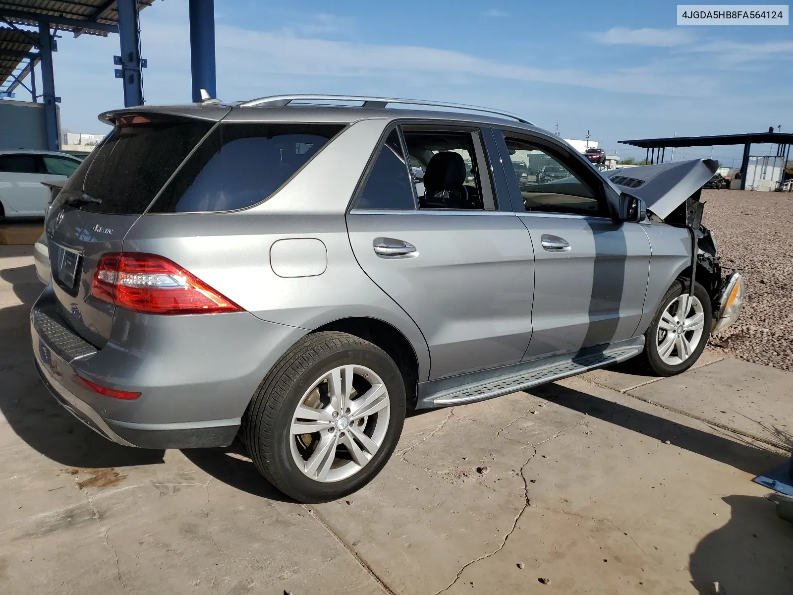 2015 Mercedes-Benz Ml 350 4Matic VIN: 4JGDA5HB8FA564124 Lot: 65089054