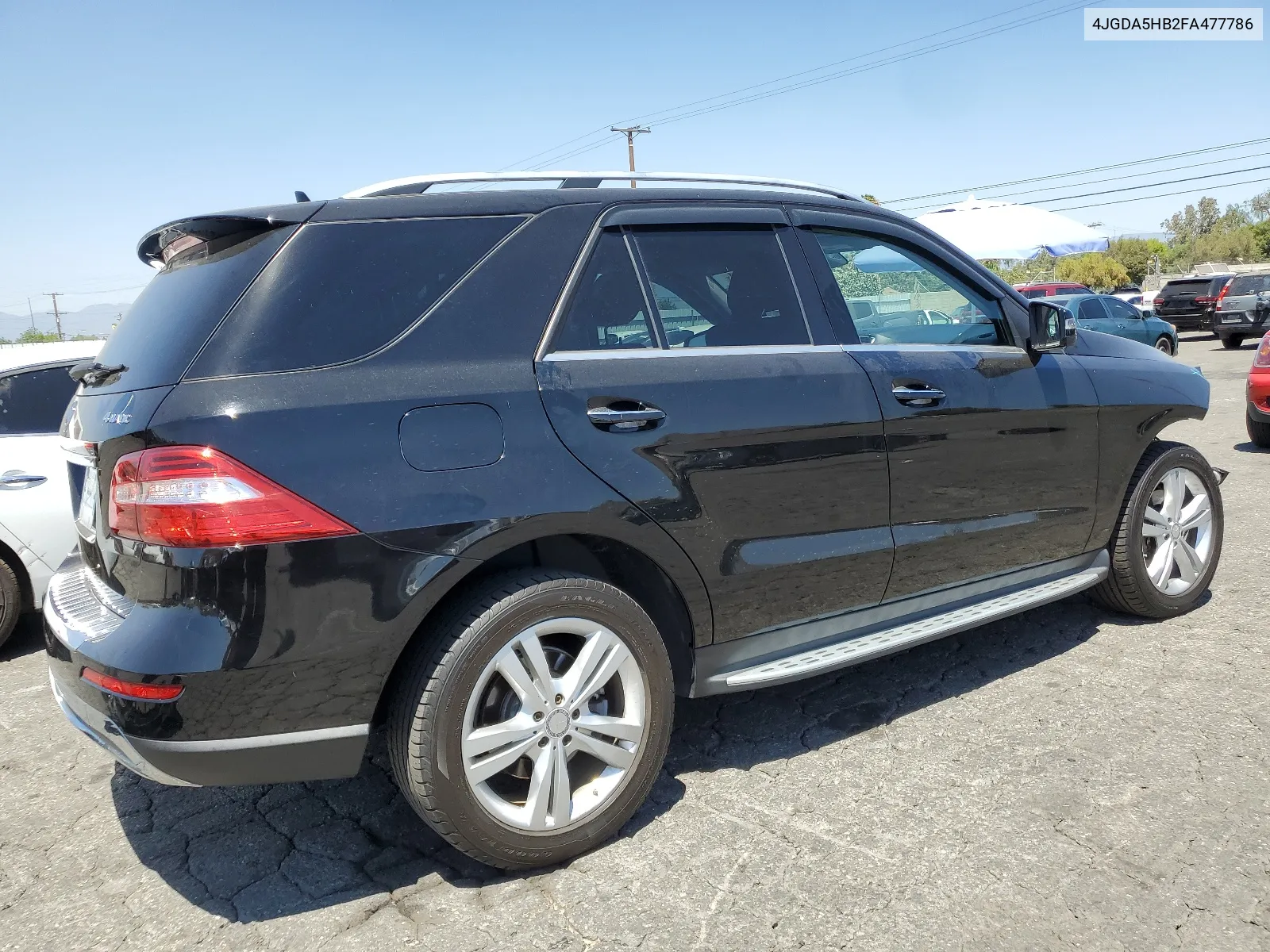 2015 Mercedes-Benz Ml 350 4Matic VIN: 4JGDA5HB2FA477786 Lot: 66422404