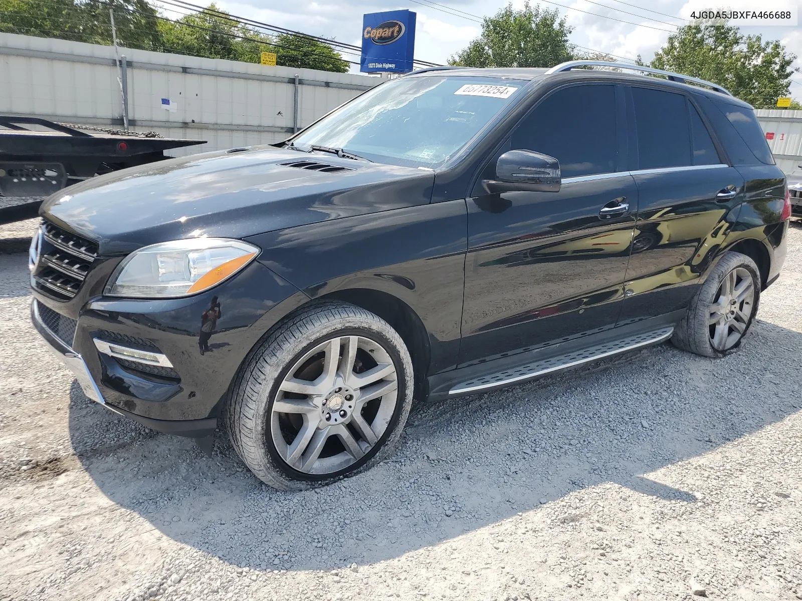 2015 Mercedes-Benz Ml 350 VIN: 4JGDA5JBXFA466688 Lot: 66773254